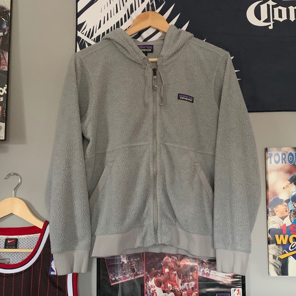 Patagonia Zip-Down Sherpa Hoodie - Picture 1 of 5